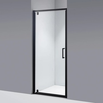 Черные дверцы душа Zoe 80 см 6 мм