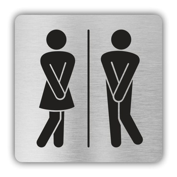 Tabliczka piktogram TOALETA WC 8x8 cm TT1