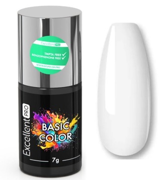 LAKIER HYBRYDOWY EXCELLENT Pro Basic Color 7g 001 BIAŁY