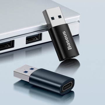 PRZEJŚCIÓWKA USB C NA USB 3.1 BASEUS ADAPTER KONWERTER OTG 10Gb/s 2,4A