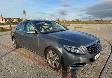 Mercedes Klasa S W222 Limuzyna 350 Blue TEC 258KM 2015 Mercedes-Benz Klasa S 350d 4matic 2015r masaze dach panoramiczny jasne wne