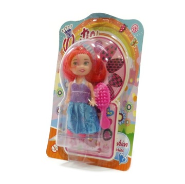 LALKA DO CZESANIA 14cm MINI LALECZKA RÓŻNE UBRANKA