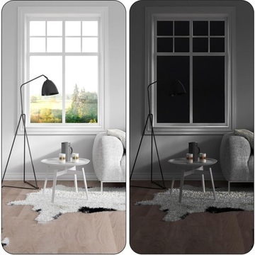 FOLIA ELEKTROSTATYCZNA DO SZYB 90*200CM CZARNY ZACIEMNIAJĄCA PRYWATNOŚĆ