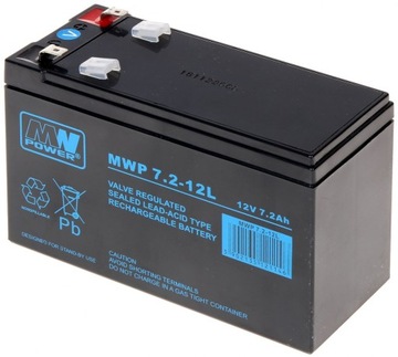 Akumulator MW Power 12 V 7,2 Ah