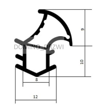 УПЛОТНИТЕЛЬ ДЛЯ СТАЛЬНЫХ ДВЕРЕЙ, КОРИЧНЕВЫЙ, 7 м