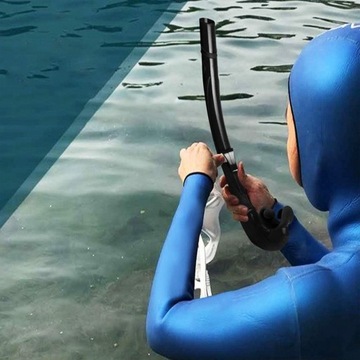 Fajka do nurkowania Mokra fajka do freedivingu Scuba Diving Water Black