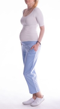 Spodnie ciążowe w ciąży biodrówki na lato S n.3081