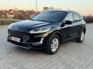 Ford Kuga III SUV 2.0 EcoBlue 190KM 2021 Ford Kuga Ford Kuga 2.0 EcoBlue AWD Titanium X Kamery BEZWYPADKOWY JAK NOWY, zdjęcie 1
