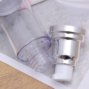 3 SZTUK PRZEZROCZYSTE BUTELKI Z POMPKĄ MAŁE PUSTE DOZOWNIKI BUTELKI DO MAKIJAŻU I