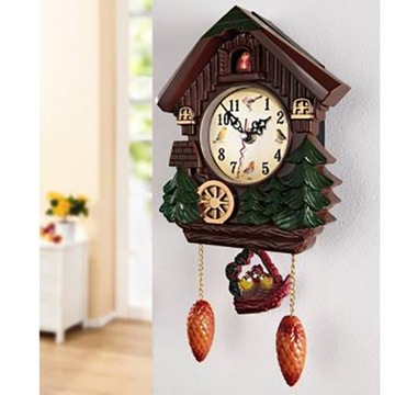ЧАСЫ С КУКУШКОЙ, ДОМ НА ДЕРЕВЕ, НАСТЕННЫЕ ЧАСЫ ДЛЯ ДЕТСКОЙ ПРИХОЖЕЙ, 32 СМ