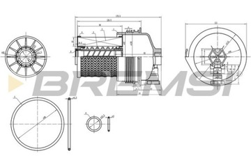 BREMSI FE0361 FILTR PALIVA