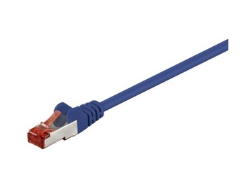 Kabel Patchcord CAT 6 S/FTP PIMF RJ45/RJ45 50m niebieski