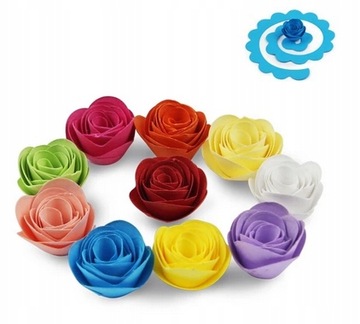 Paski PŁATKOWE róże do Quillingu Scrapki Quilling