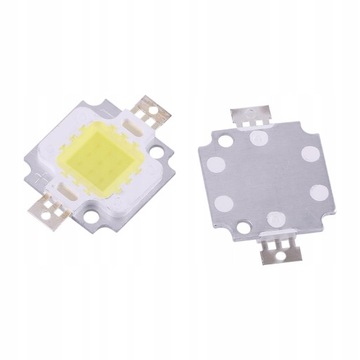 10xZimny biały High Power LED Chip 10W 10V 600LM