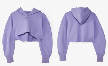 Женская укороченная толстовка Reebok x Cardi B с капюшоном Женская спортивная толстовка - S