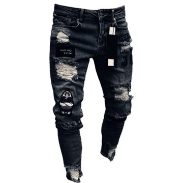 Joggery Jeansy Spodnie Jeansowe Skinny Rozciągliwe
