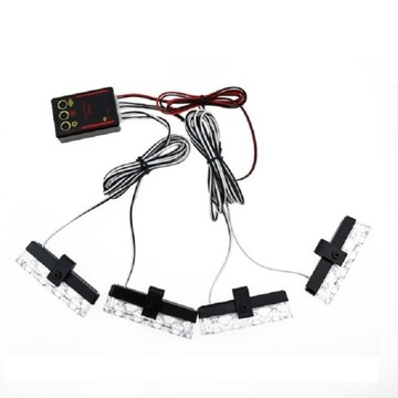 4 ФОНАРА 1 КОНЦЕНТР 12 СВЕТОДИОДНЫХ АВАРИЙНЫХ МИГАЛОК ГРУЗОВИКИ