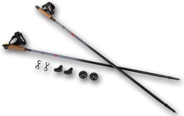 ENERO Kije NORDIC WALKING aluminiowe 115 cm dla wzrostu 171-177 cm