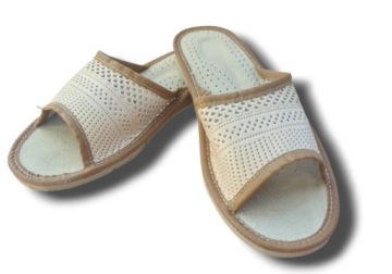 Тапочки, шлепанцы женские кожаные, 36-41