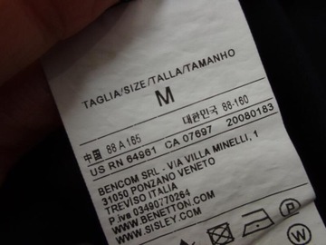 38 BENETTON CZARNA KOSZULKA POLO BLACK F396