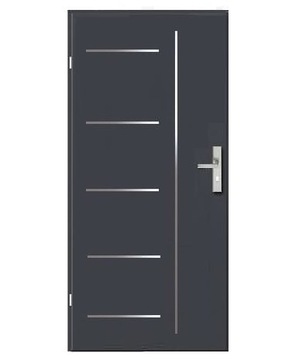 DRZWI WEJŚCIOWE TECHNICZNE ALU 16 80 Lewe