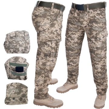 SPODNIE WOJSKOWE MORO MM14 RIP-STOP MOCNE XL