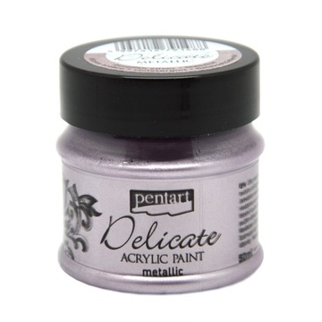 Farba Delicate Metaliczna Liliowe Srebro 50 ml
