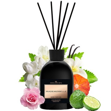 ZAPACH PERFUM MADEMOISELLE DO DOMU PATYCZKI DYFUZOR ODŚWIEŻACZ 250ml 90 DNI