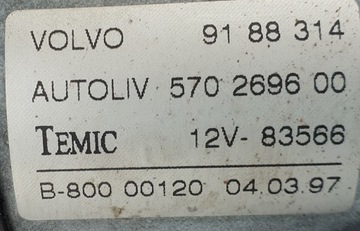 MOTOREK REGULACE SEDADLA PRAVÝ VOLVO V70 9188314