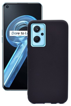 Матовый черный матовый задний чехол для Realme 9i