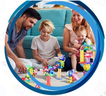 Шариковая дорожка Обучающие магнитные конструкторы, 71 шт. Шариковая дорожка PTG71