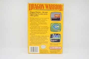 Оригинальная коробка Dragon Warrior Nintendo NES NTSC/U