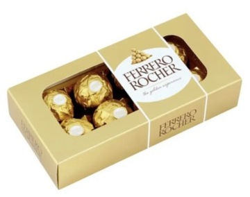 Ferrero Rocher 100 г шоколадные пралине Рождество День святого Валентина шоколадная коробка
