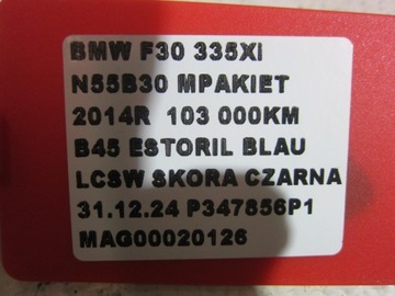 BMW F30 335XI 335D TĚHLICE LEVÝ PŘEDNÍ TLUMIČ 31316791649