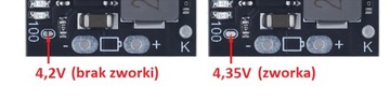 Модуль Powerbank для литий-ионных аккумуляторов USB-C 5 В 2 А BMS регулируемый 4,2–4,35 В 0033