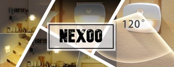 LAMPKA NOCNA LED CZUJNIK RUCHUZMIERZCHU GNIAZDKO 3 TRYBY DO KONTAKTU NEXOO