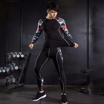ТЕРМОАКТИВНЫЕ ТРЕНИРОВОЧНЫЕ ЛЕГИНСЫ RASHGUARD XXL