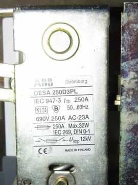 Автоматический выключатель ABB OESA 250