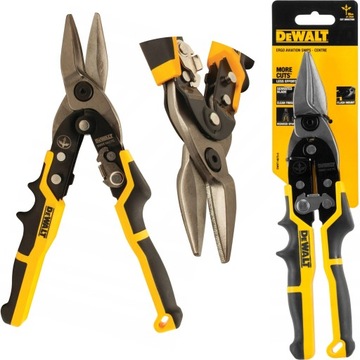 НОЖНИЦЫ ДЛЯ РЕЗКИ ПРЯМОГО ЛИСТОВОГО МЕТАЛЛА DEWALT МАКС. 1,2 ММ, ТИП ERGO, 255 мм, DWHT14675-0