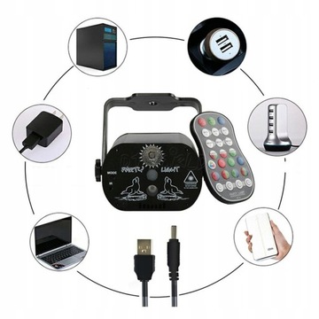 ЛАЗЕРНЫЙ ДИСКО-ПРОЕКТОР Светодиодные сценические светильники RGB