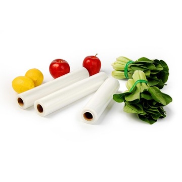 ФОЛЬГА ДЛЯ ВАКУУМНОЙ УПАКОВКИ 5 РОЛИКОВ 28X300 / 20X300 см