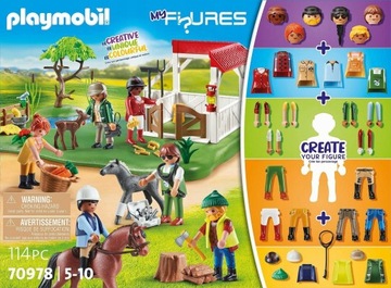 PLAYMOBIL 70978 My Figures: Ranczo Figurki Konie