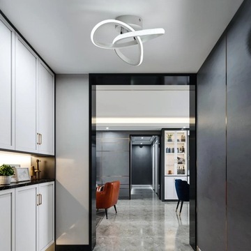 LAMPA SUFITOWA PLAFON LED BIAŁY LAMPA WISZACA 6500K NOWOCZESNA