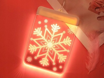 3D СВЕТОДИОДНЫЕ ВИТРАЖИ ДЛЯ УКРАШЕНИЯ ОКОН ДВЕРИ РОЖДЕСТВЕНСКИЕ ОГНИ СВЕТОДИОДНАЯ ЗВЕЗДНАЯ ЛАМПА