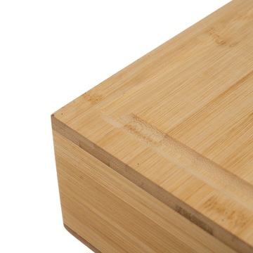 Бамбуковая кухонная разделочная доска с контейнерами, большая бамбуковая терка