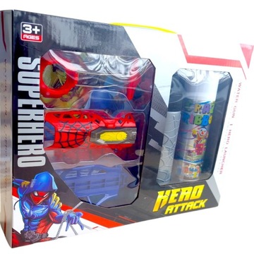 НАБОР ЧЕЛОВЕКА-ПАУКА 5 в 1 СЕТЬ ИЛИ ВОДНАЯ ПУСКОВАЯ ПУШКА ДЛЯ СТРЕЛЯНИЯ ЗМЕИНАЯ ПЕРЧАТКА