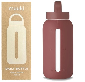 MUUKI BUTELKA MOTYWACYJNA NA WODĘ SZKLANA 720ML