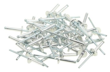 NITY ZRYWALNE ALU z DUŻYM ŁBEM 4.8 x 14 mm 50 sztuk POSZERZANE POSZERZANYM