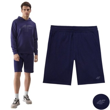 SPODENKI MĘSKIE 4F SPORTOWE DRESOWE SZORTY LETNIE KRÓTKIE BAWEŁNA XXL