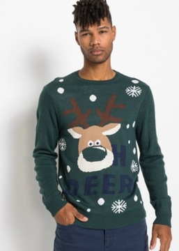 B.P.C sweter męski świąteczny wzór r.XXL